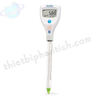 Bút đo pH/nhiệt độ HALO2 Bluetooth trong kem mỹ phẩm HI9810432 Hanna - USA