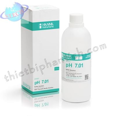 Dung dịch hiệu chuẩn thông dụng pH 7.01, chai 500mL Hanna Mỹ HI7007L
