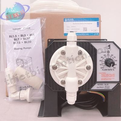 Bơm định lượng dùng cho hóa chất 18.3 lít/giờ Hanna BL20-1