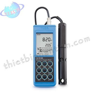 Dụng cụ đo Oxy hòa tan và nhiệt độ trực tiếp trong nước thải Hanna Mỹ HI9146-10