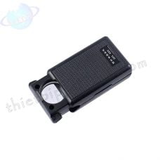 Kính lúp bỏ túi soi đá quý, trang sức, tiền, vải vóc BT-3060X 30x 60x LED