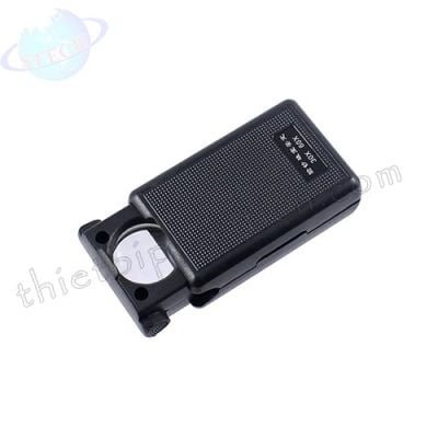 Kính lúp bỏ túi soi đá quý, trang sức, tiền, vải vóc BT-3060X 30x 60x LED