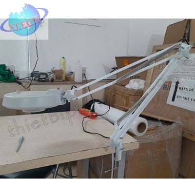 Kính lúp kẹp bàn, thân gập, gương tròn LT-86A 15X Huỳnh quang