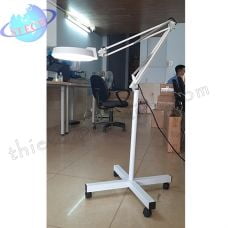 Kính lúp chân di động, thân gập, gương tròn LT-86E 3X LED