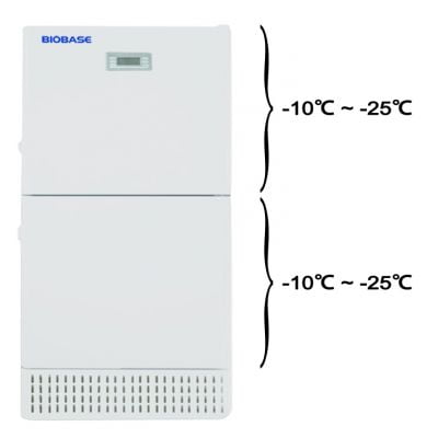 Tủ lạnh âm sâu 2 buồng (-10oC đến -25oC, 225 lít x 2 buồng) Biobase BDF-25V450