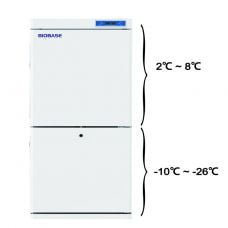 Tủ lạnh âm sâu 2 buồng, 2 dải nhiệt độ (-10oC đến -25oC và 2 đến 8oC) Biobase BDF-25V260
