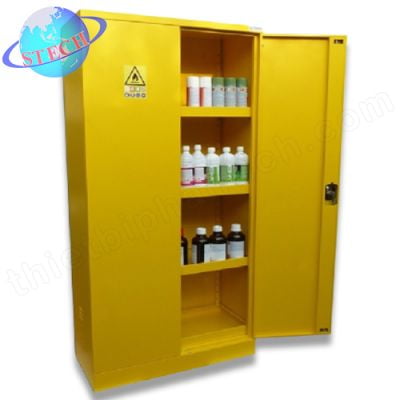 Tủ bảo quản sản phẩm nguy hiểm 240 lít (tủ cao, 2 cánh, màu vàng) Range 14.L ECOSAFE AL305J