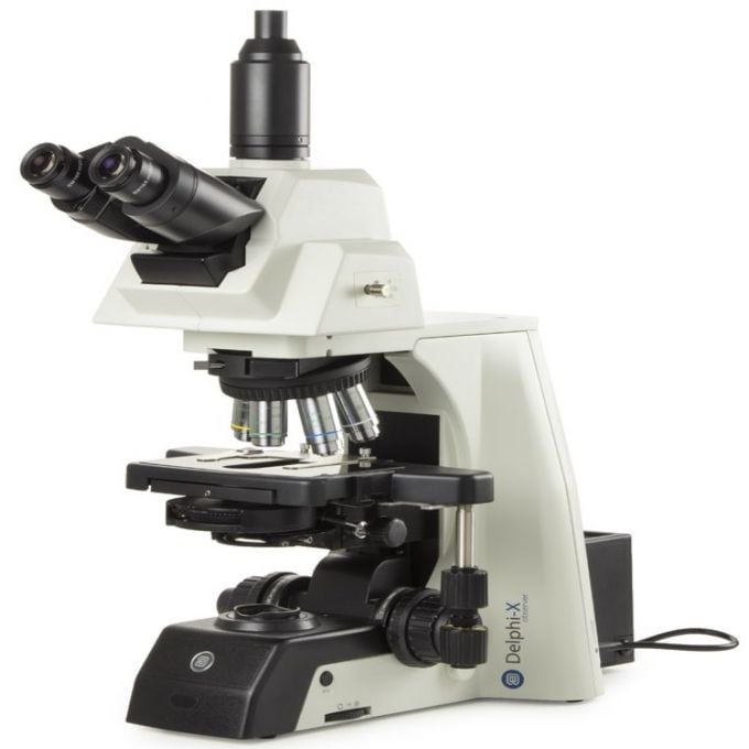 Kính hiển vi phản pha 3 mắt chuyên dụng trong y tế kết nối camera Euromex Hà Lan DX.2158‑PLPHi