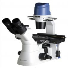 Kính hiển vi soi ngược phản pha 2 mắt phóng đại 400 lần Euromex - Hà Lan OX.2053-PLPH