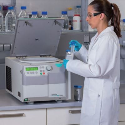 Máy ly tâm lạnh  Rotor 10 ống  50ml Conical 18.000 vòng/phút HERMLE Z 326 K